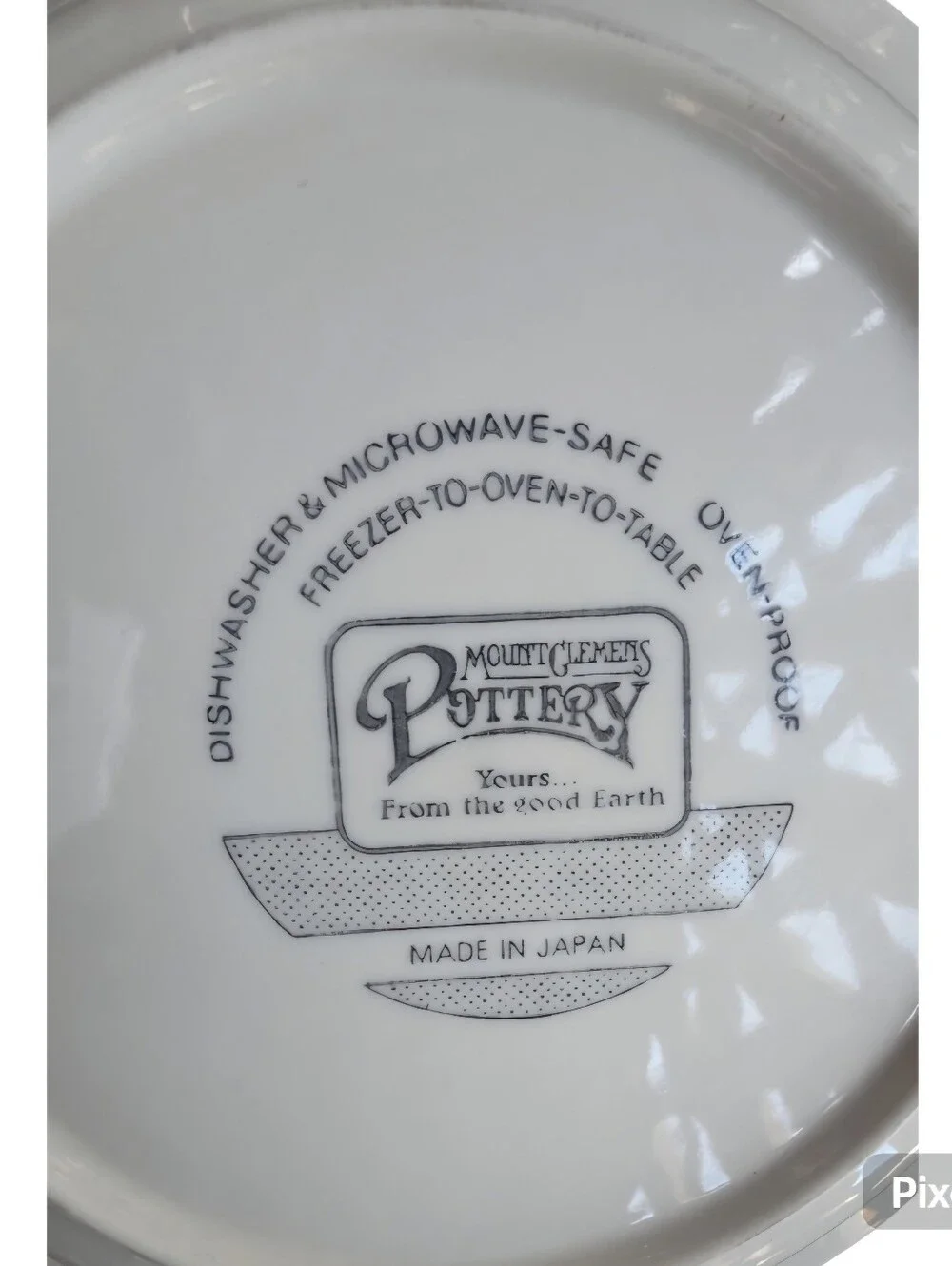 Vintage Mount Clemens Pottery Vintage Pumpkin Pie Plate 10 1/2